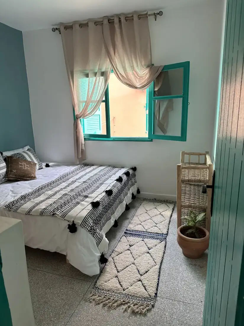 Sand Brown Room facing the courtyard