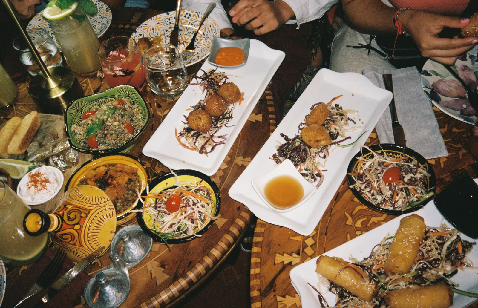 Moroccan dishes and fresh juices on a night out