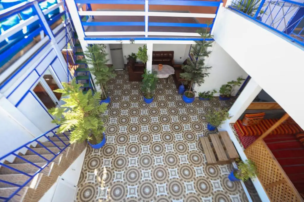 Courtyard seen from above