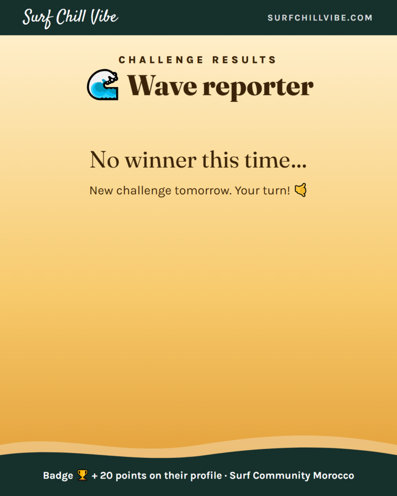 🏁 Results: Wave reporter