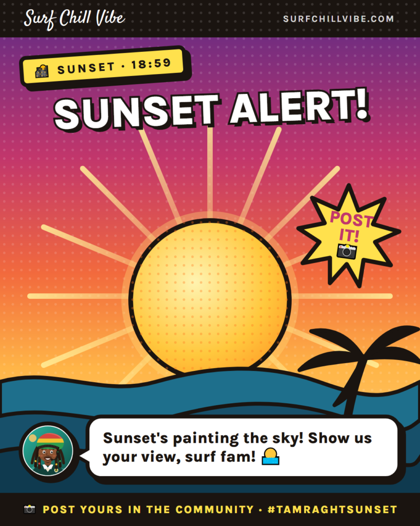 🌇 Sunset alert!